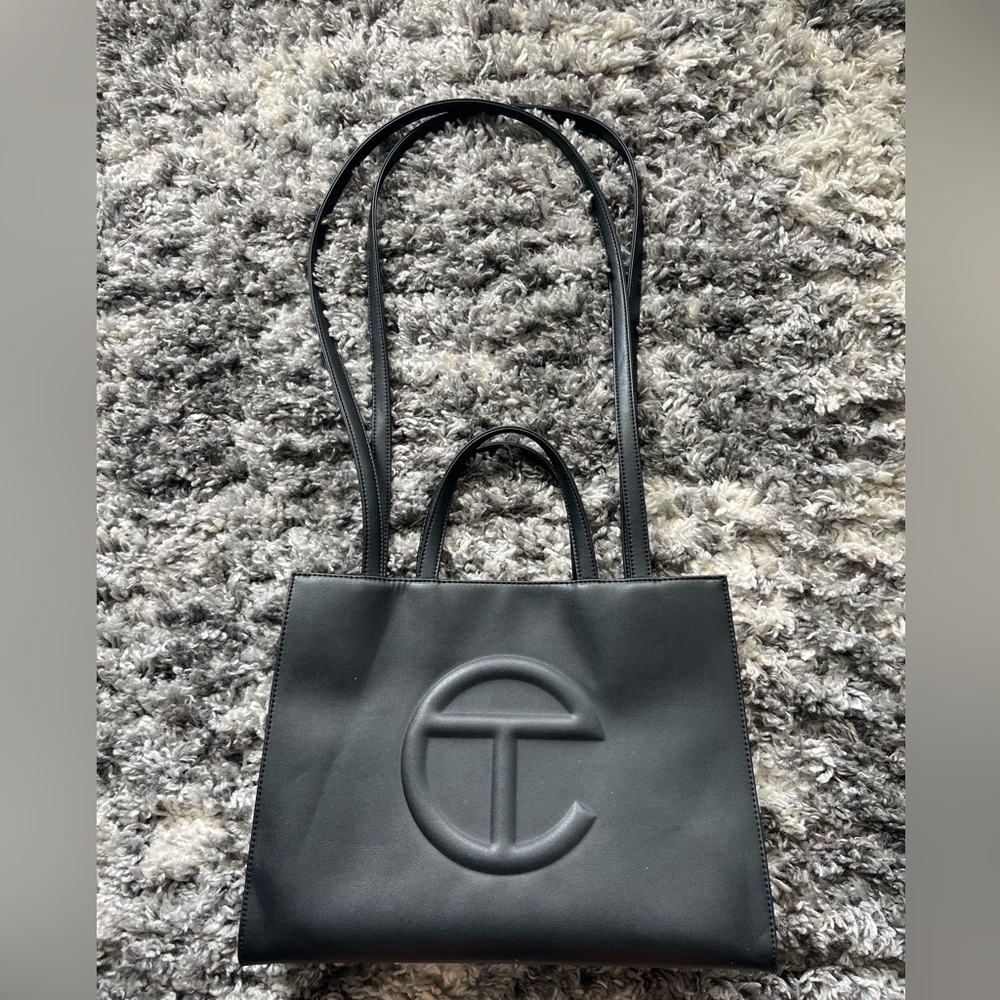 Medium black telfar bag